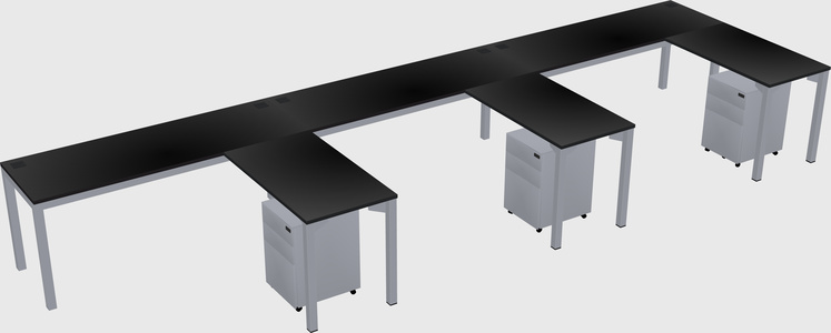 L-shaped desk