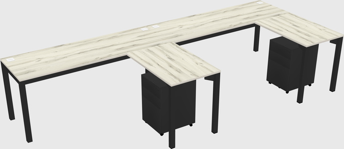 L-shaped desk