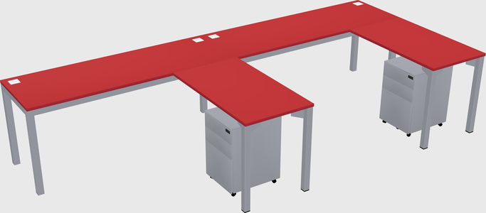 L-shaped desk
