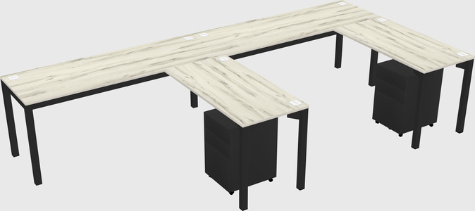 L-shaped desk