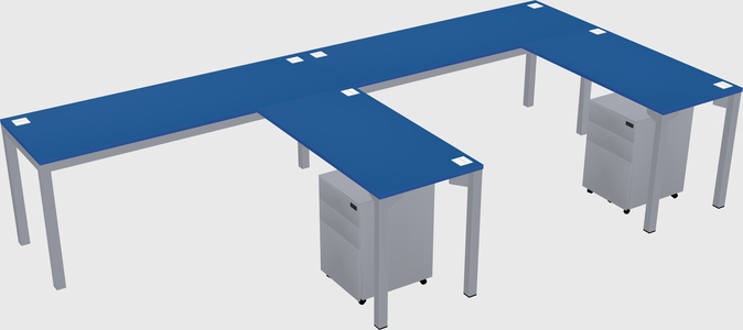 L-shaped desk