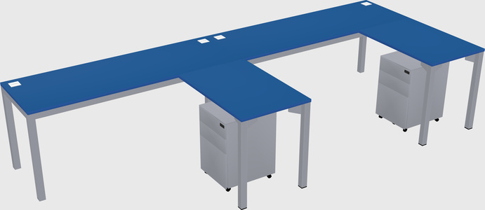 L-shaped desk