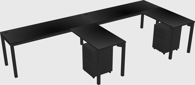 L-shaped desk