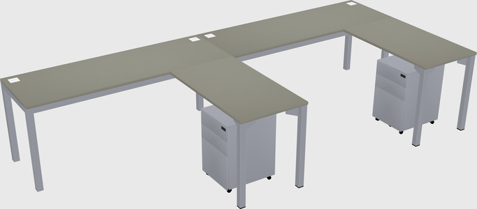 L-shaped desk