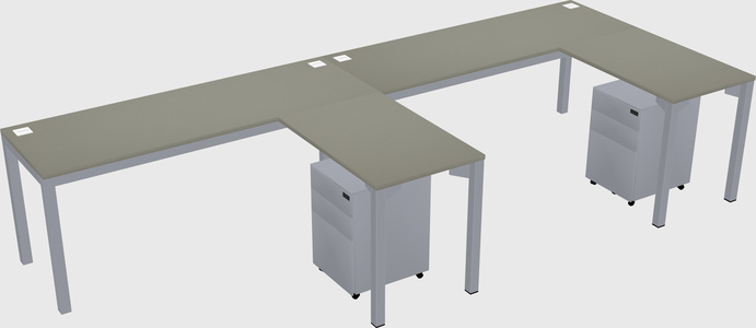 L-shaped desk