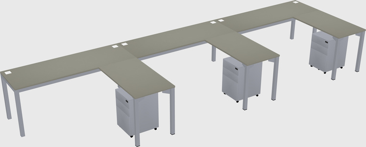 L-shaped desk