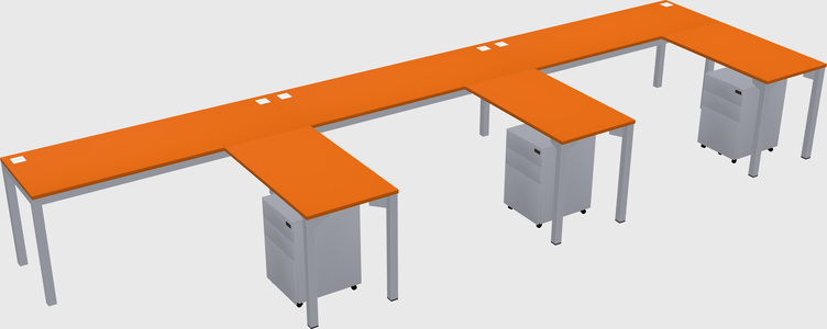 L-shaped desk