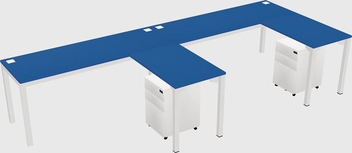 L-shaped desk