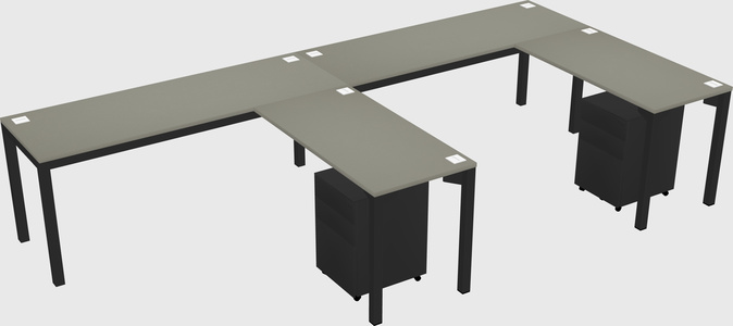 L-shaped desk