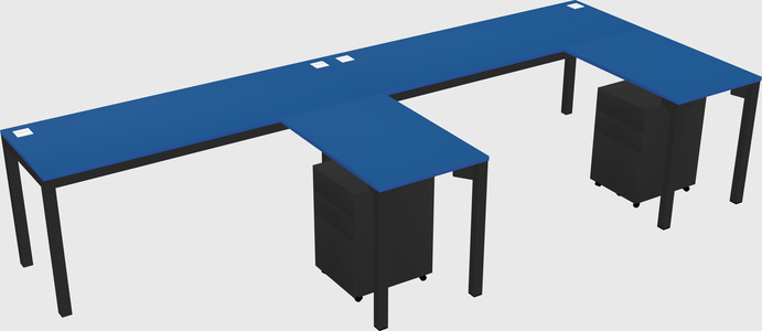 L-shaped desk