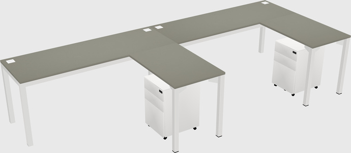 L-shaped desk