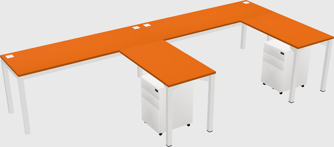 L-shaped desk