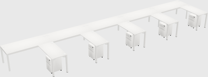 L-shaped desk