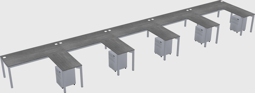 L-shaped desk