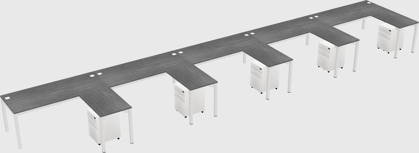 L-shaped desk