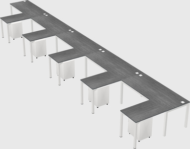 L-shaped desk