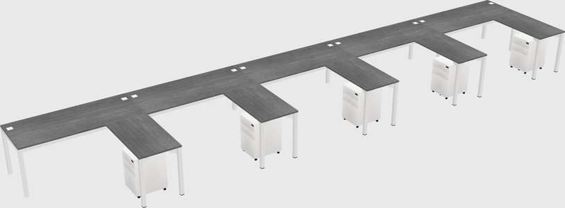 L-shaped desk