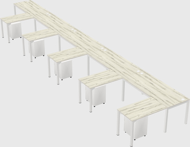 L-shaped desk