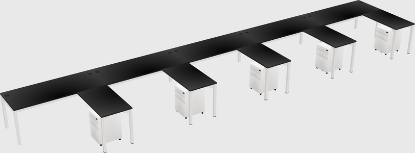 L-shaped desk