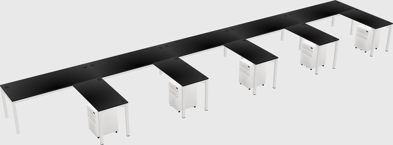 L-shaped desk