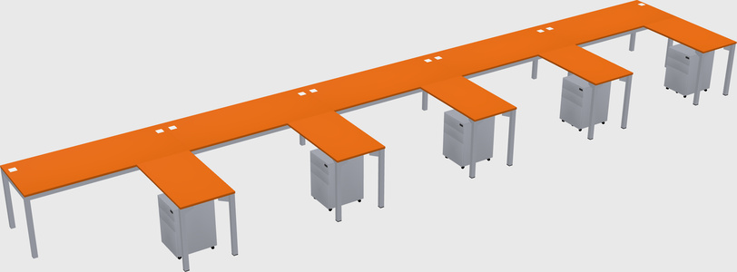 L-shaped desk