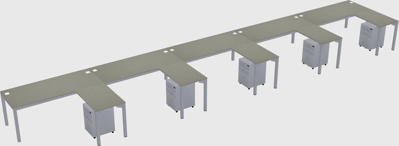 L-shaped desk