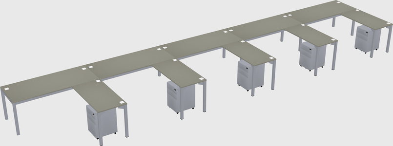 L-shaped desk