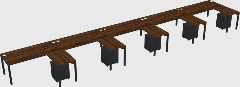 L-shaped desk