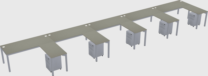 L-shaped desk