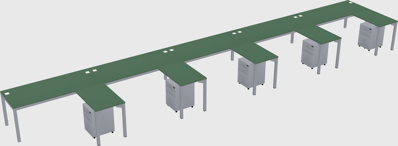 L-shaped desk