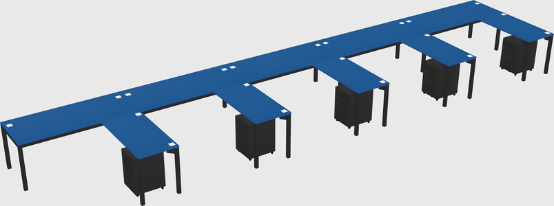 L-shaped desk