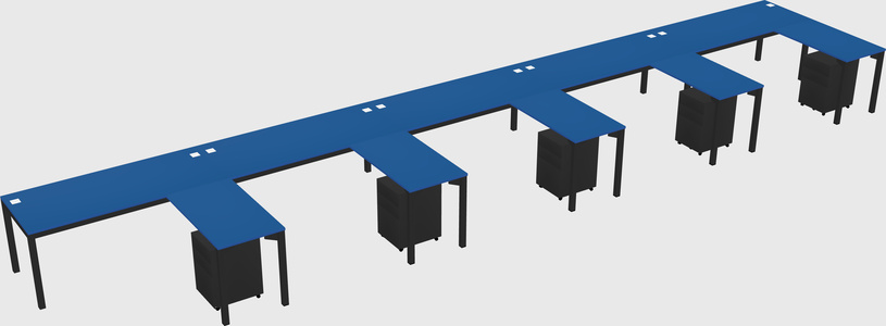 L-shaped desk