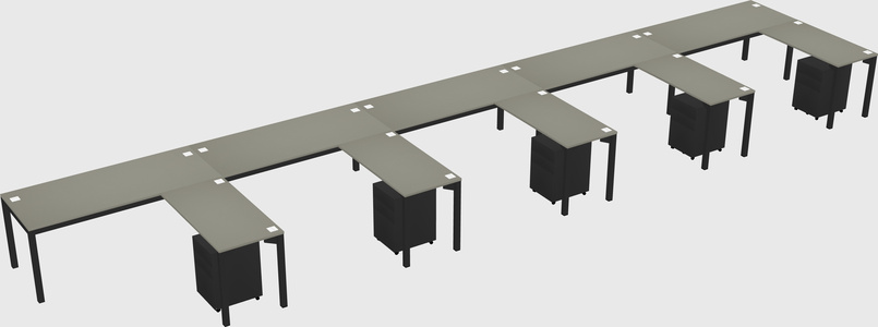 L-shaped desk