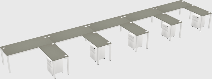 L-shaped desk