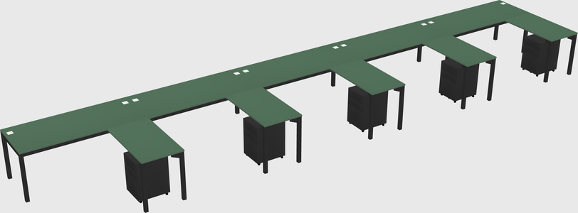 L-shaped desk