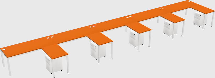 L-shaped desk