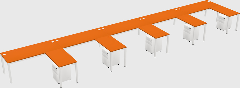 L-shaped desk