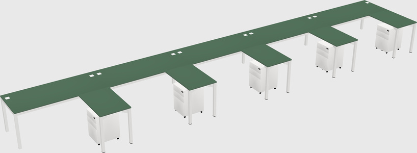 L-shaped desk