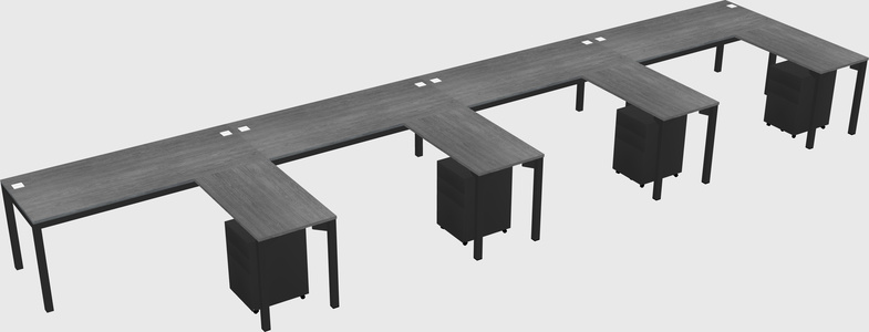 L-shaped desk