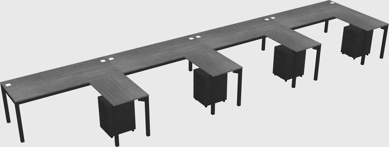 L-shaped desk