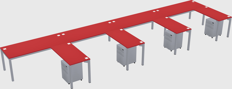 L-shaped desk