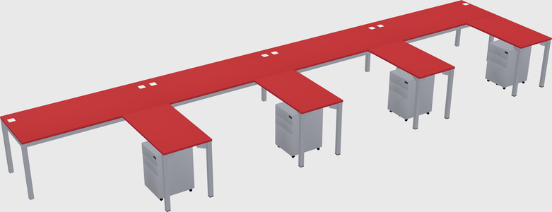 L-shaped desk