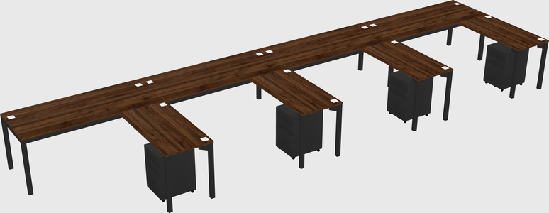 L-shaped desk