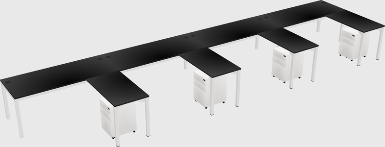 L-shaped desk