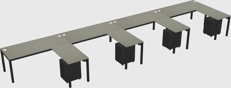 L-shaped desk