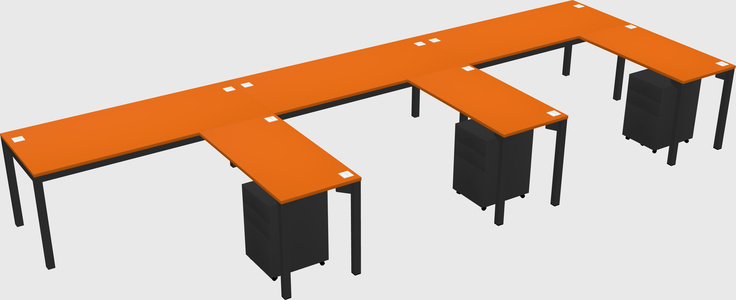 L-shaped desk