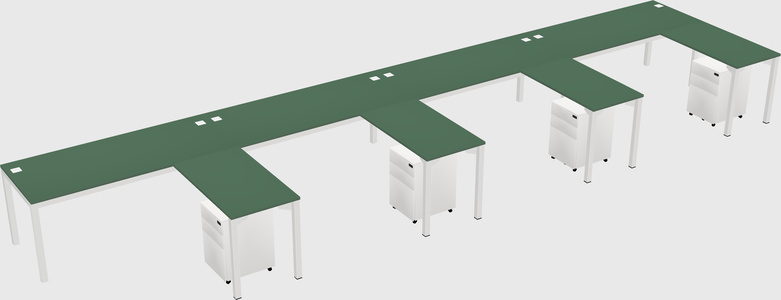 L-shaped desk