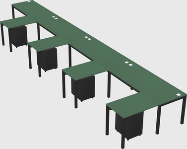 Bureau en forme de l
