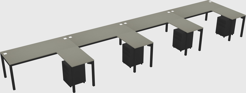 L-shaped desk