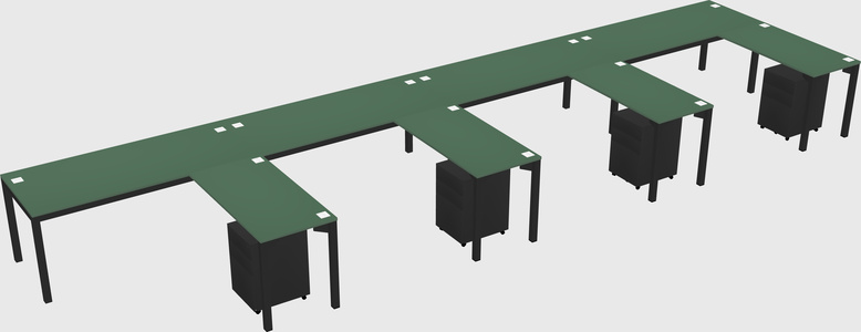 L-shaped desk